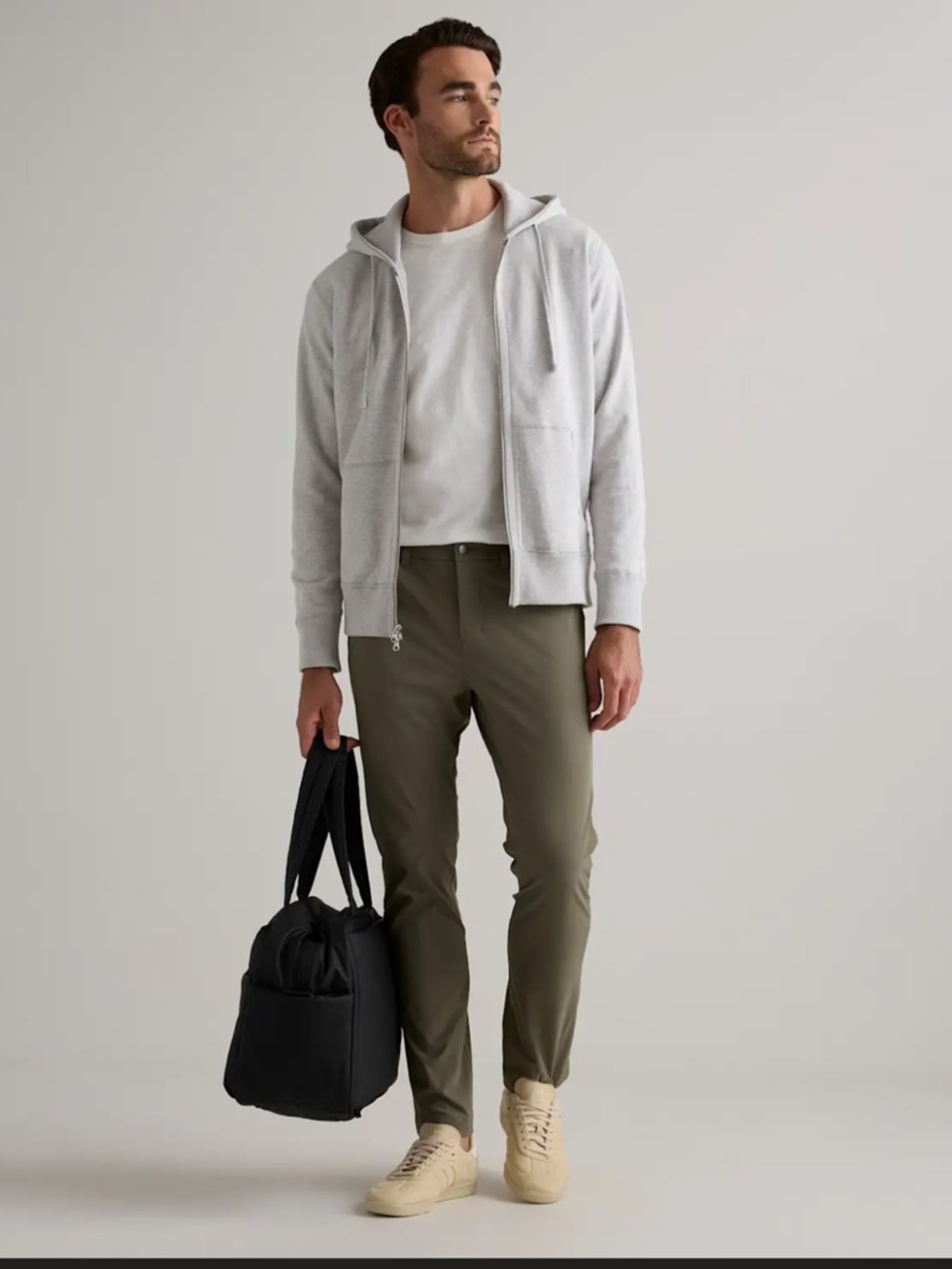 Quince everyday five pocket slim Olive Green Pants with Branded Tag
